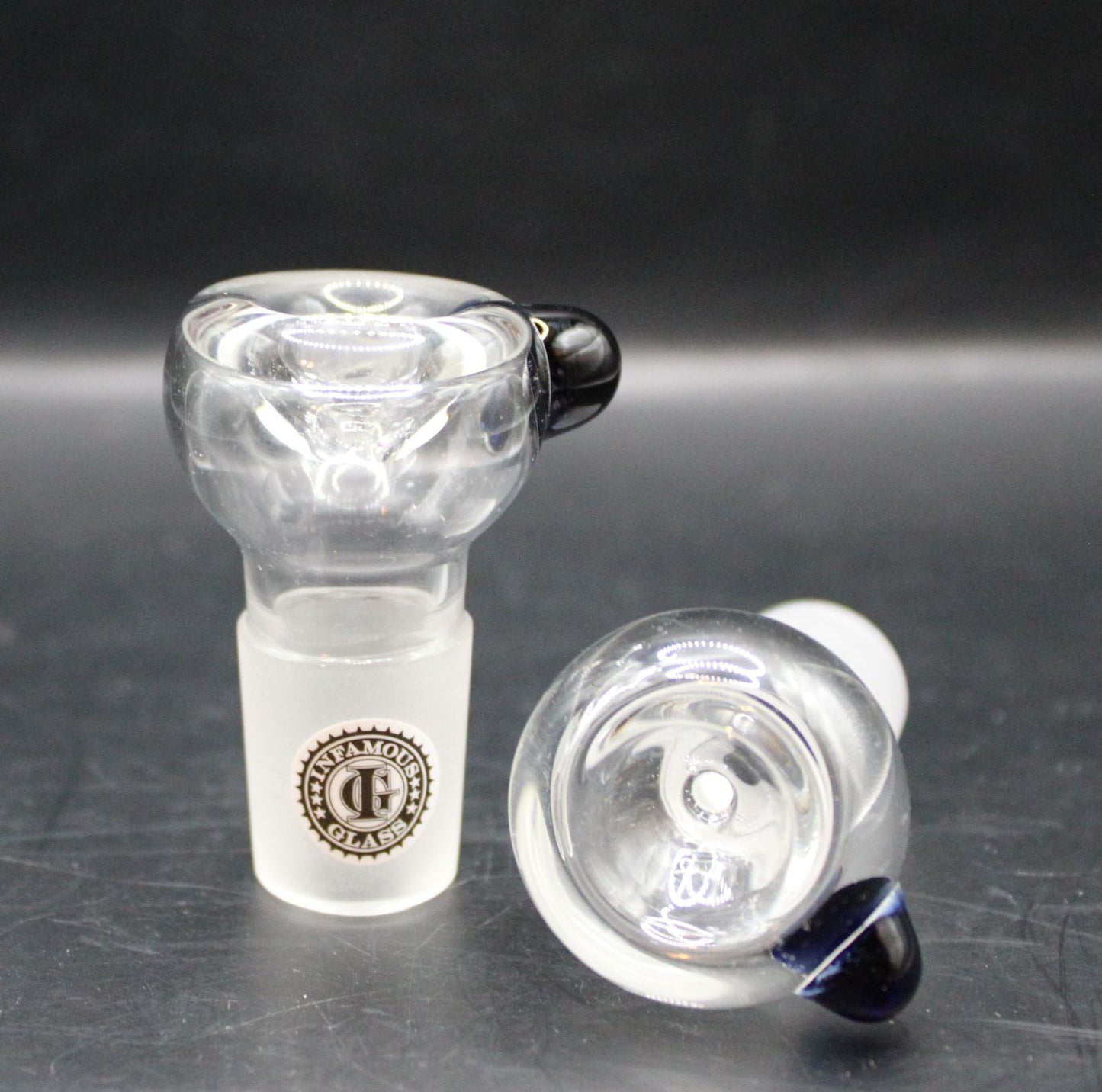 18MM CLEAR ROUND BLACK SNAPPER BOWL