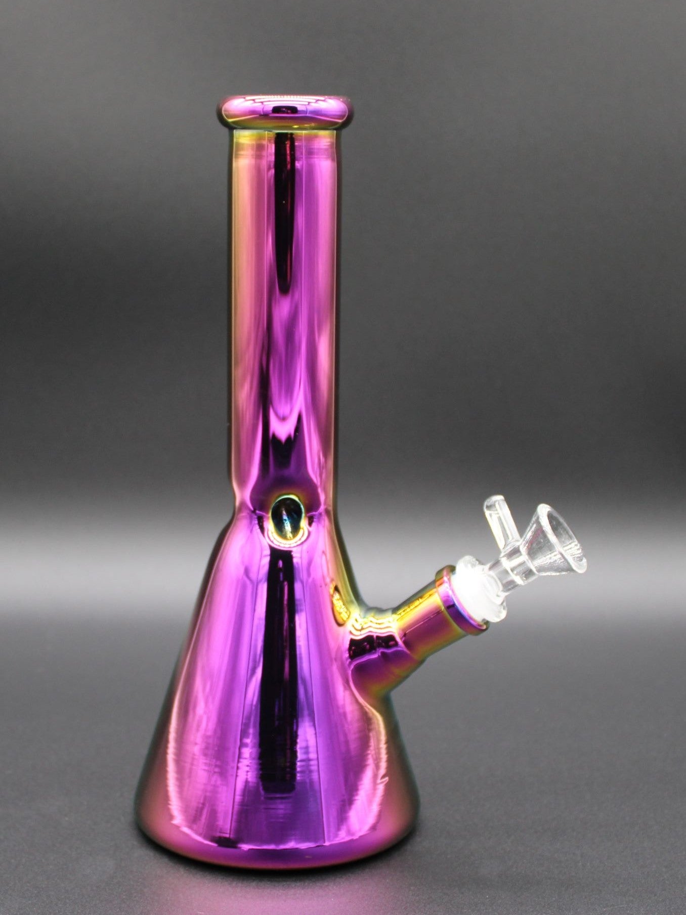 38mm 10 INCH TALL METALIC PURPLE BEAKER