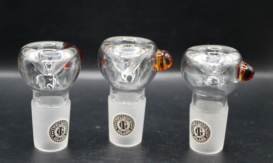 18MM CLEAR ROUND AMBER SNAPPER BOWL