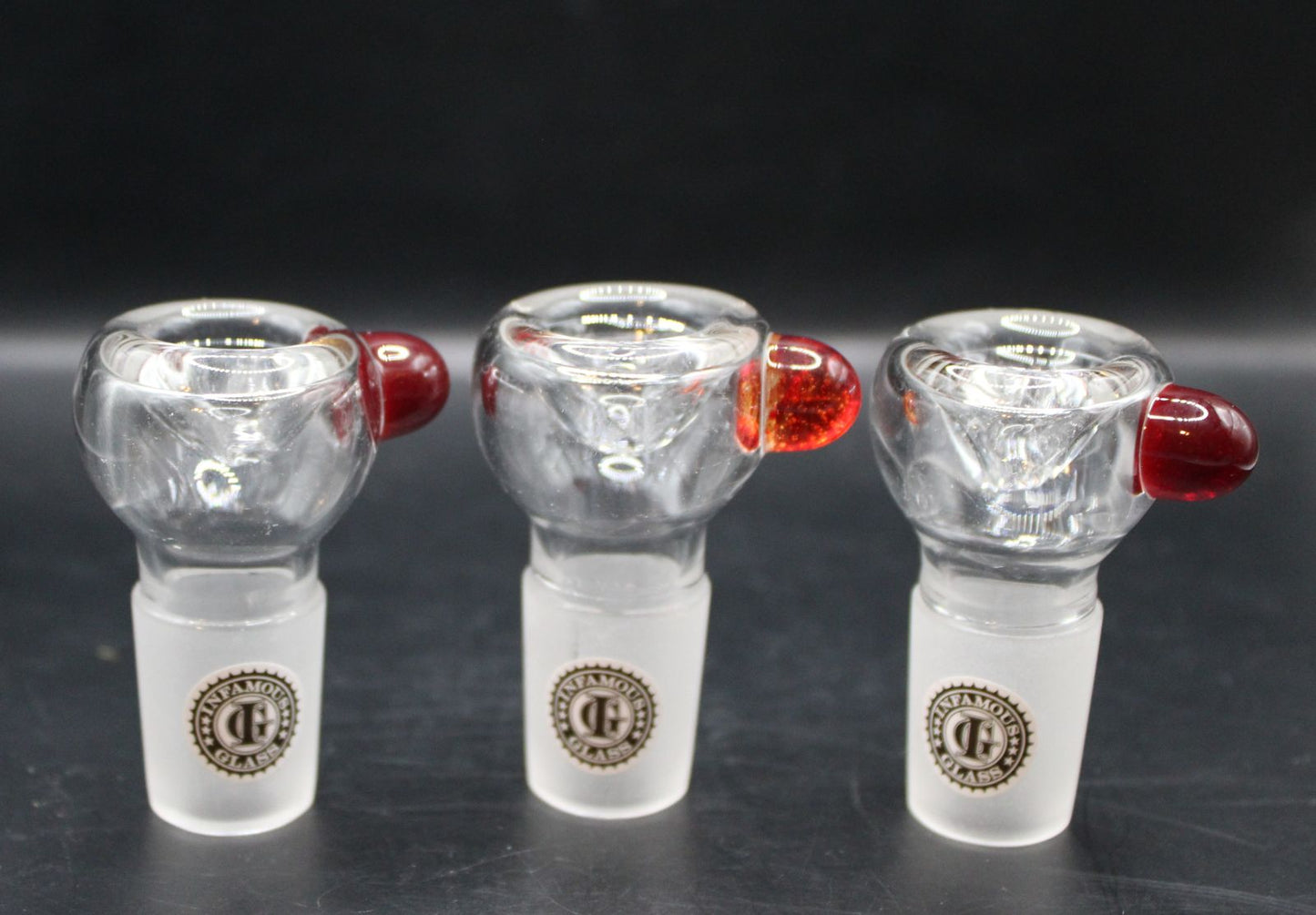 18MM CLEAR ROUND RUBY SNAPPER BOWL