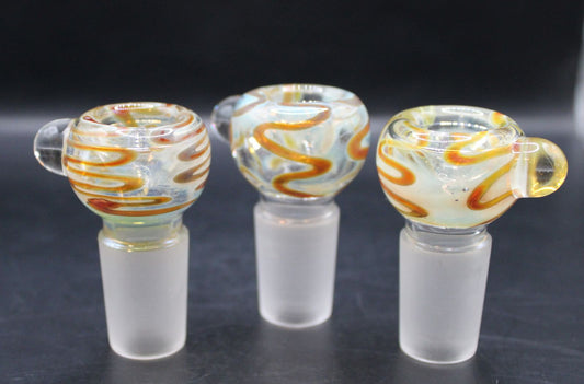 18MM CARAMEL SQUIGGLE SNAPPER BOWL