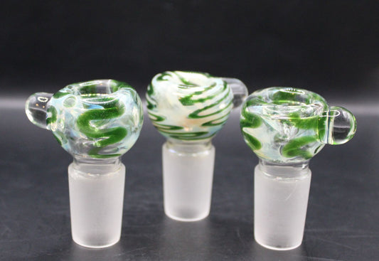 18MM EMERALD SQUIGGLE SNAPPER BOWL