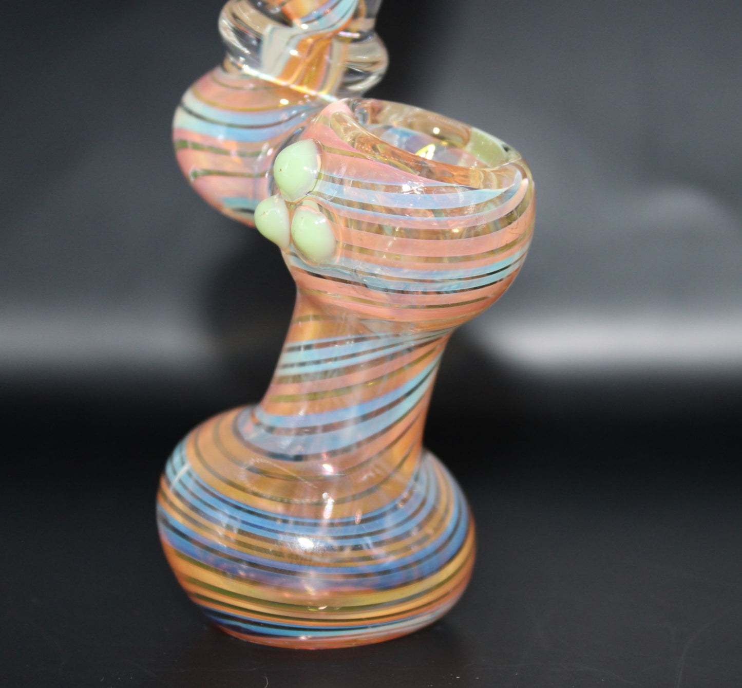 SLYME GOLD AND SILVER FUME SPIRAL SHERLOCK BUB