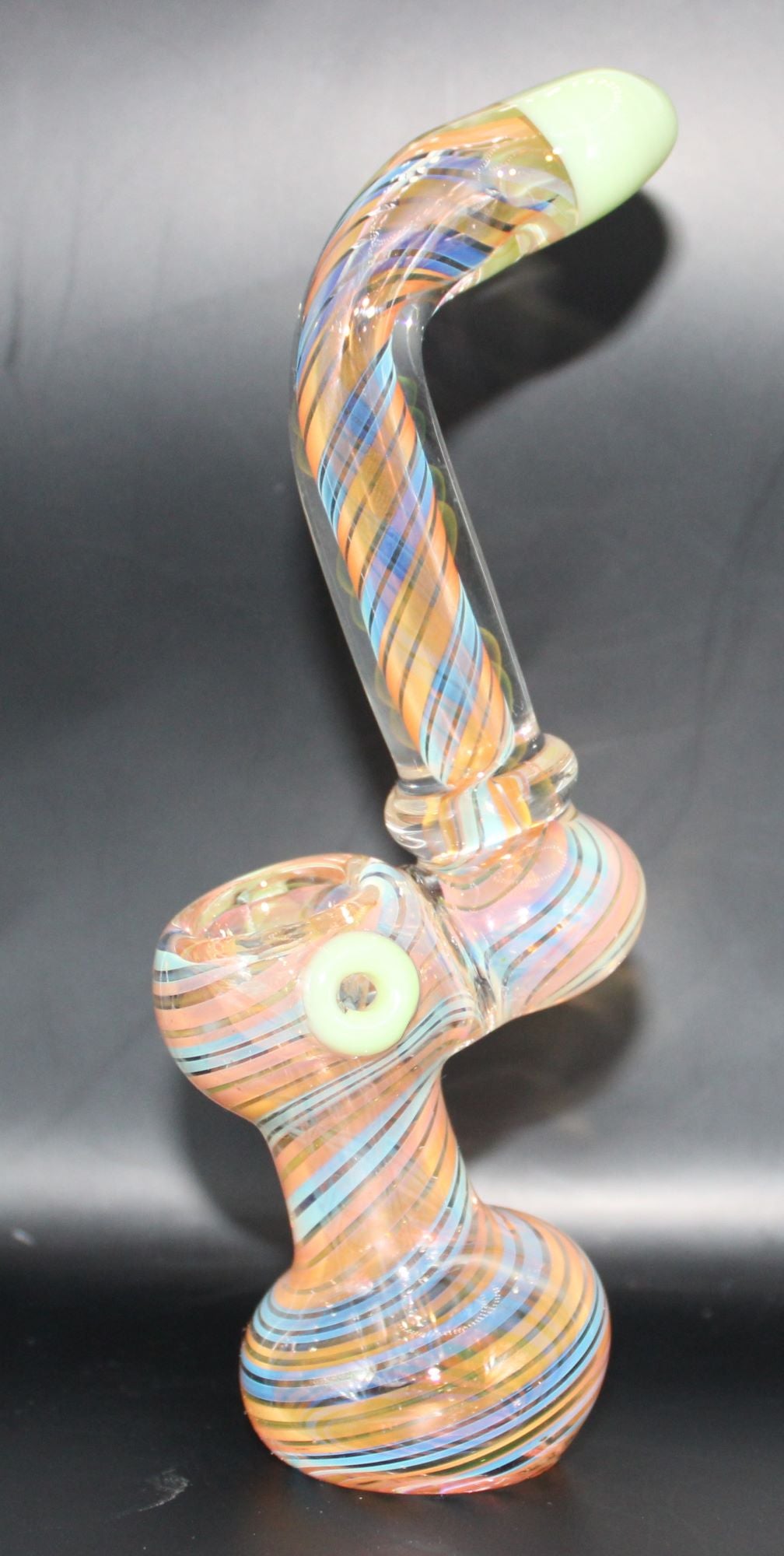 SLYME GOLD AND SILVER FUME SPIRAL SHERLOCK BUB