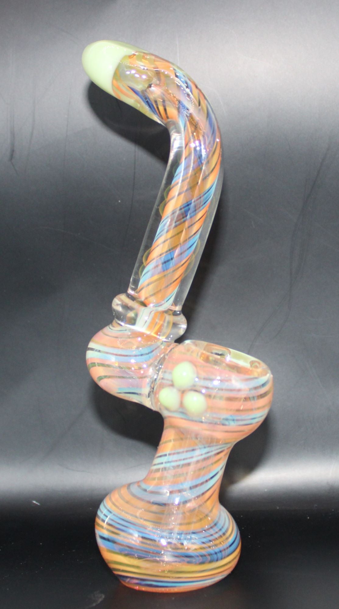 SLYME GOLD AND SILVER FUME SPIRAL SHERLOCK BUB