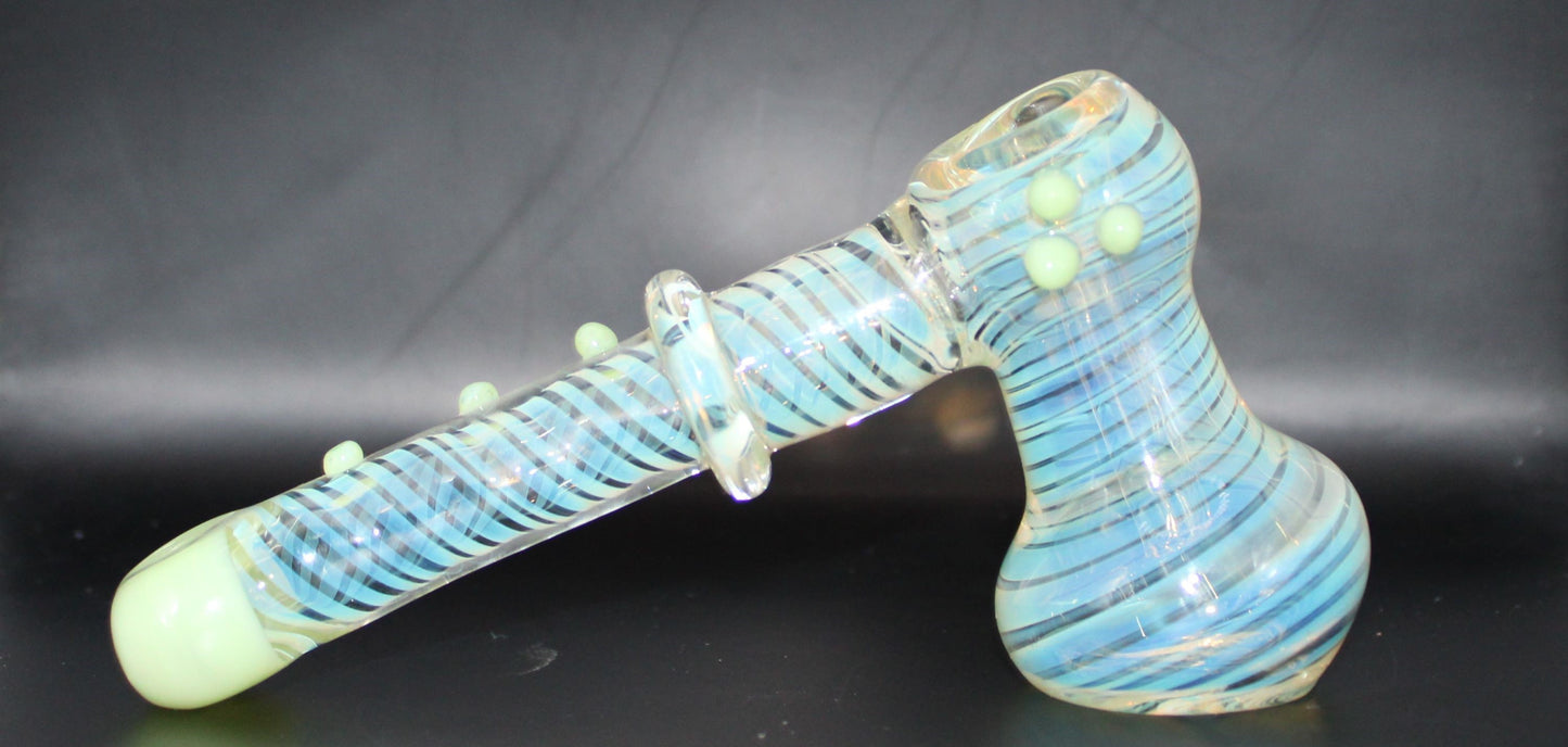 SLYME SILVER FUME SPYRAL HAMMER BUB