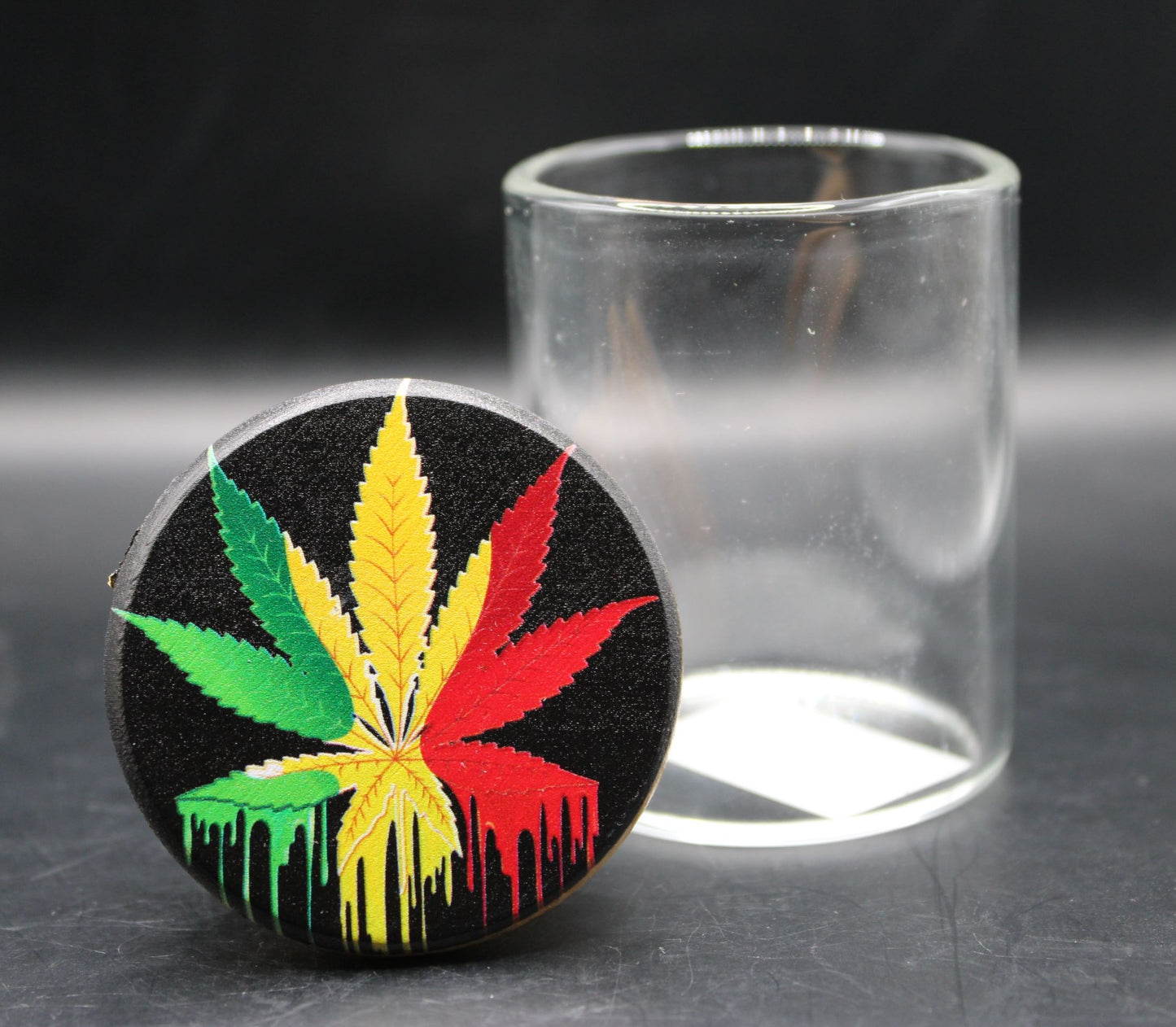 4oz. RASTA LEAF SMALL JAR