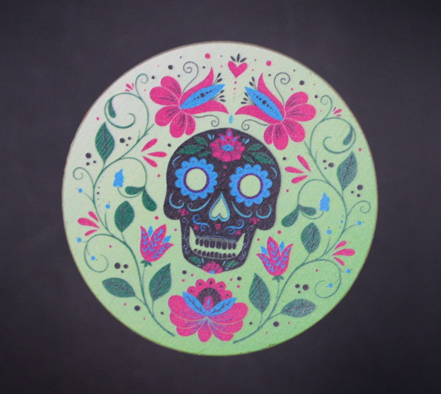 7oz. SPRING SUGAR SKULL MEDIUM SIZE JAR