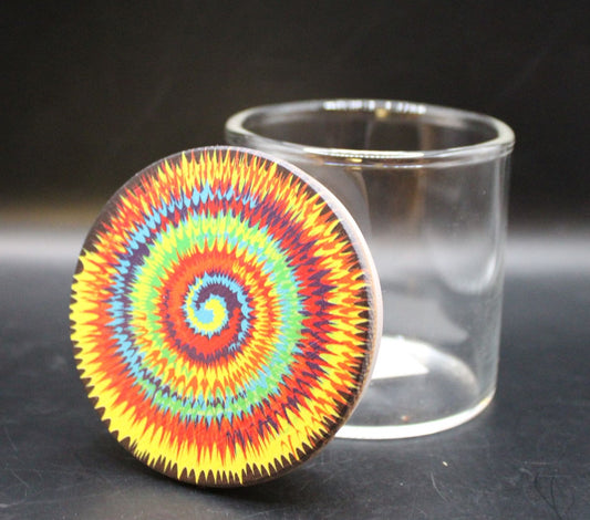 7oz. SPIRAL TYE DYE MEDIUM SIZE JAR