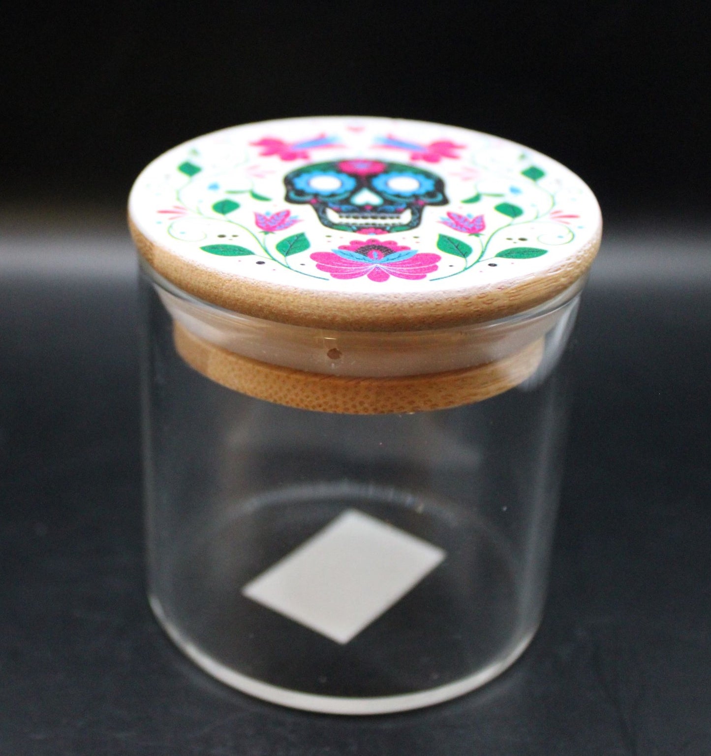 7oz. WINTER SUGAR SKULL MEDIUM SIZE JAR