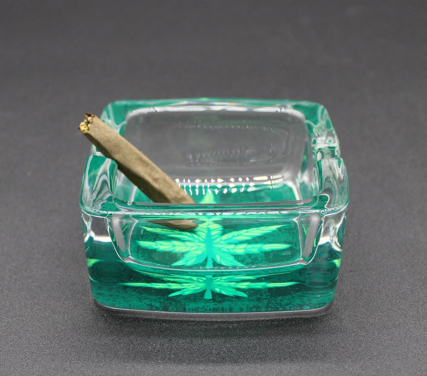 SQUARE POT LEAF ASH TRAY