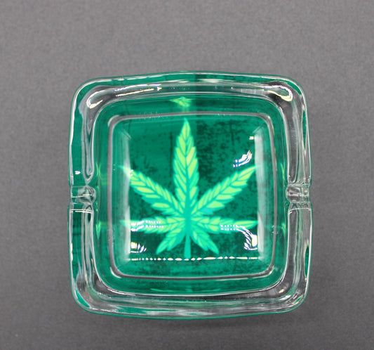 SQUARE POT LEAF ASH TRAY