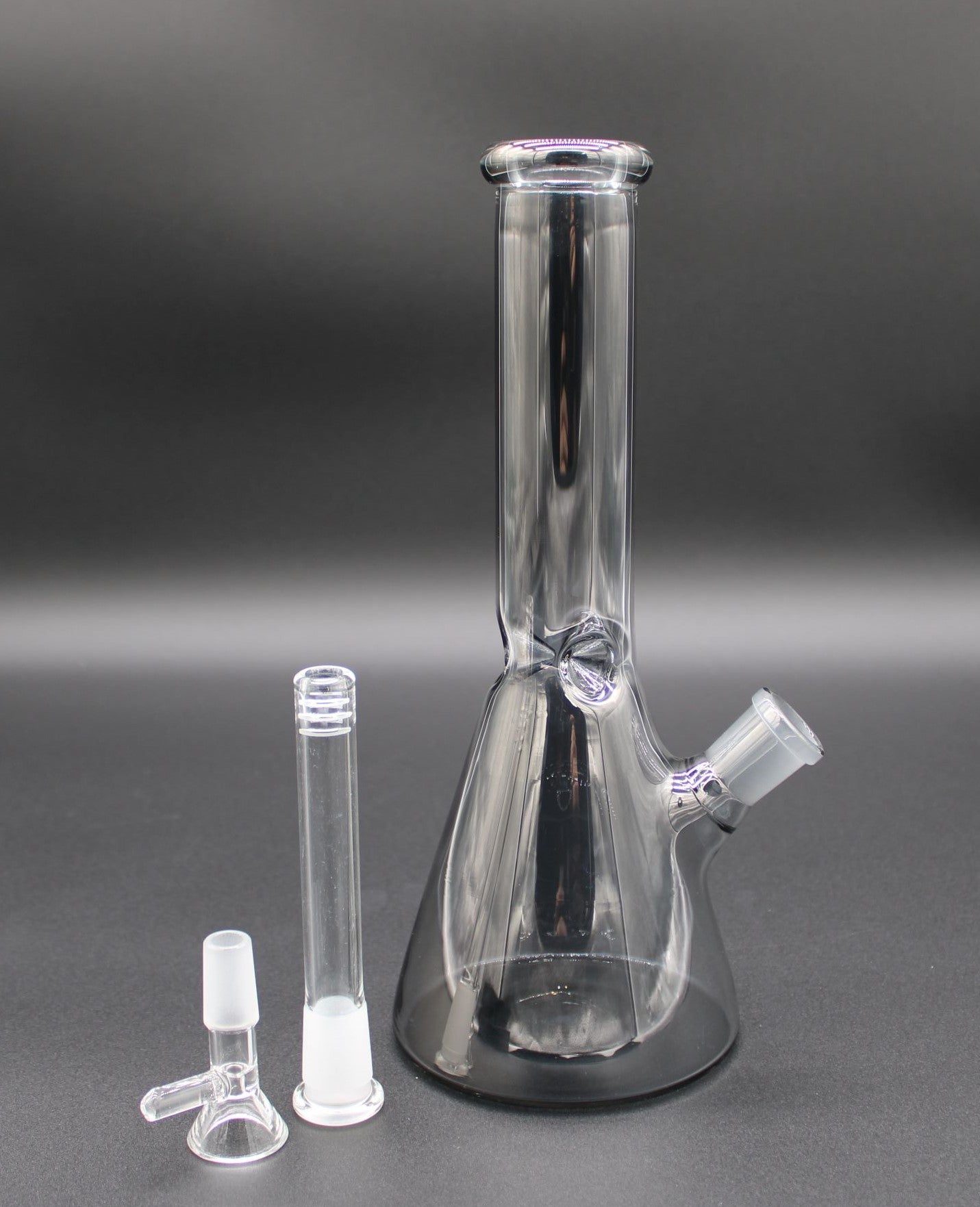 38mm 10 INCH TALL SMOKE GREY BEAKER