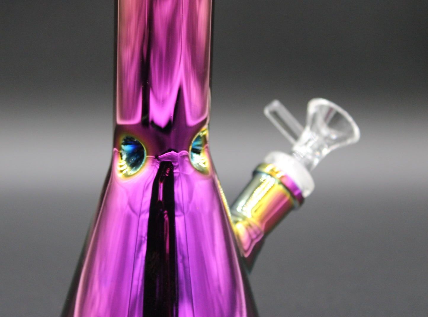 38mm 10 INCH TALL METALIC PURPLE BEAKER