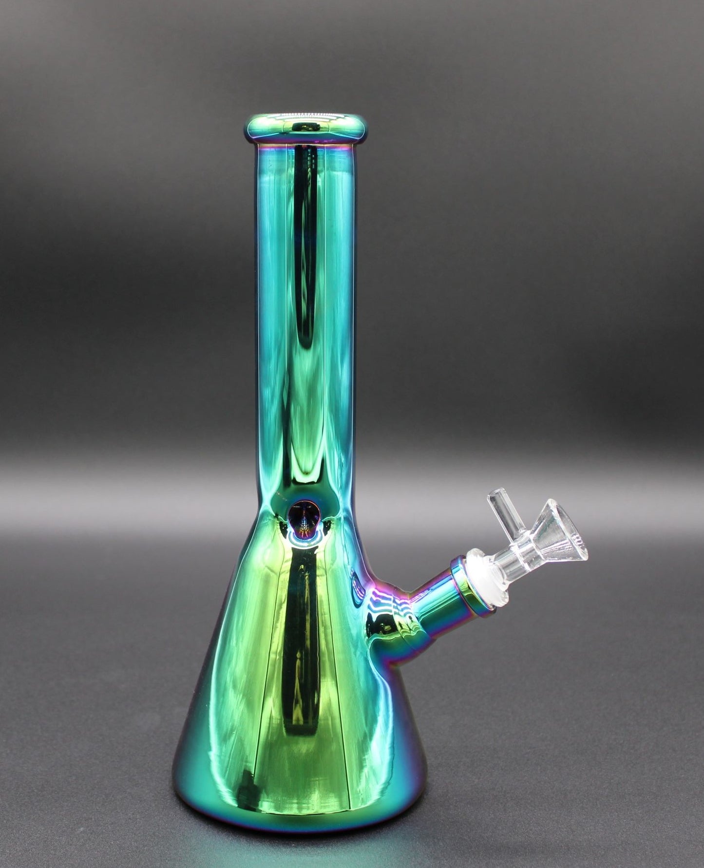 38mm 10 INCH TALL METALIC GREEN BEAKER