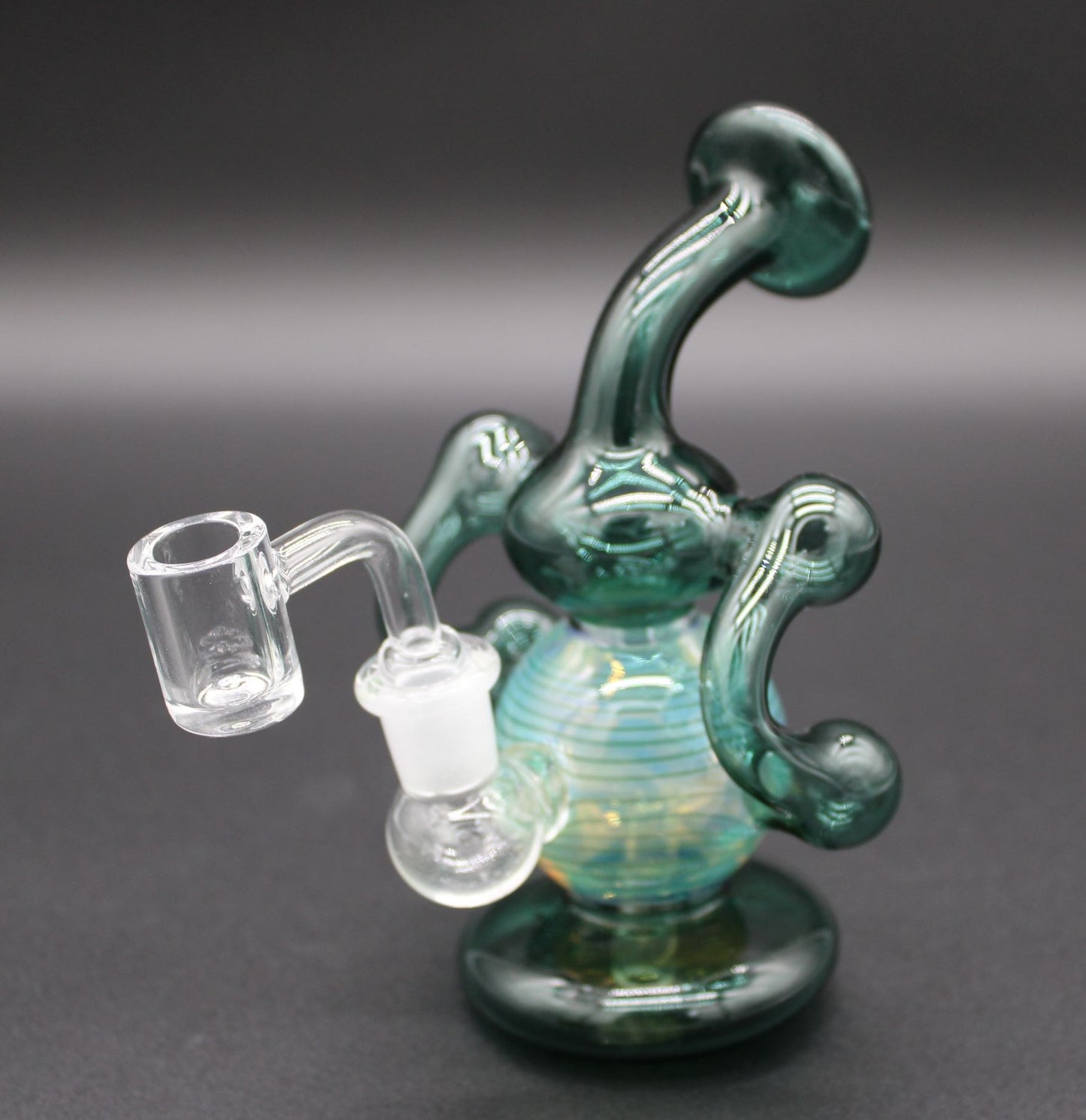 LITTLE EMERALD GREEN BUBBLE RIG