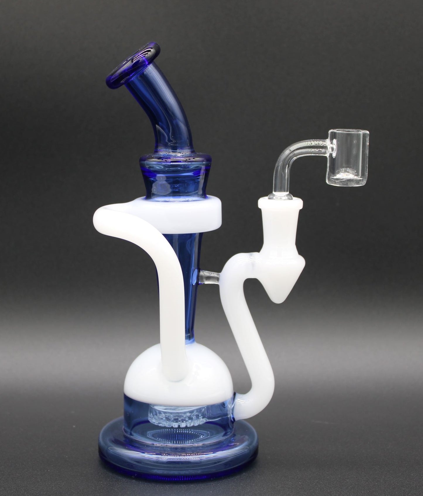 COBALT AND WHITE ROSARIO RECYCLER