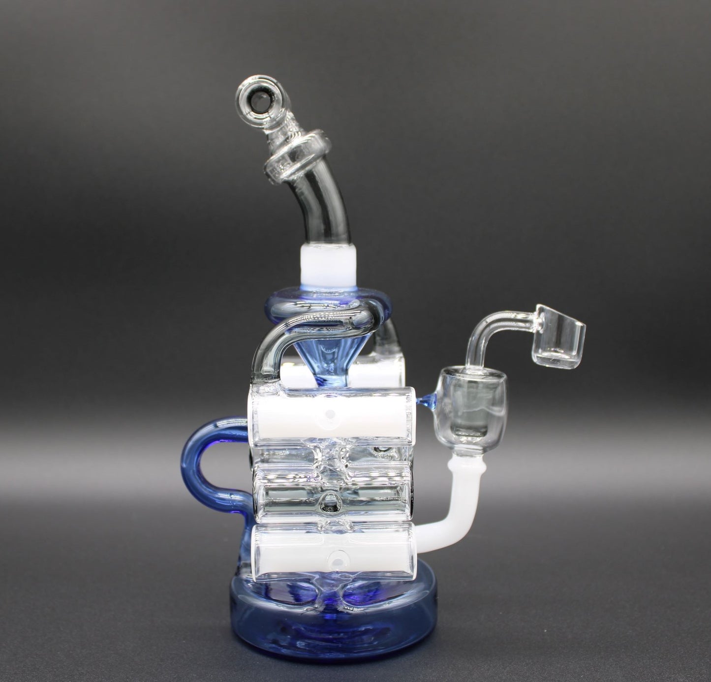 CLEAR, WHITE, COBALT, AND SMOKE-CYCLONE RECYCLER