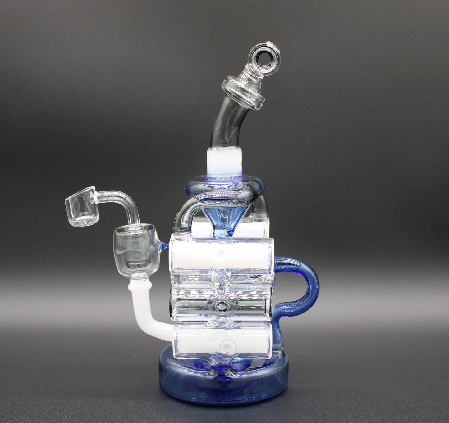 CLEAR, WHITE, COBALT, AND SMOKE-CYCLONE RECYCLER