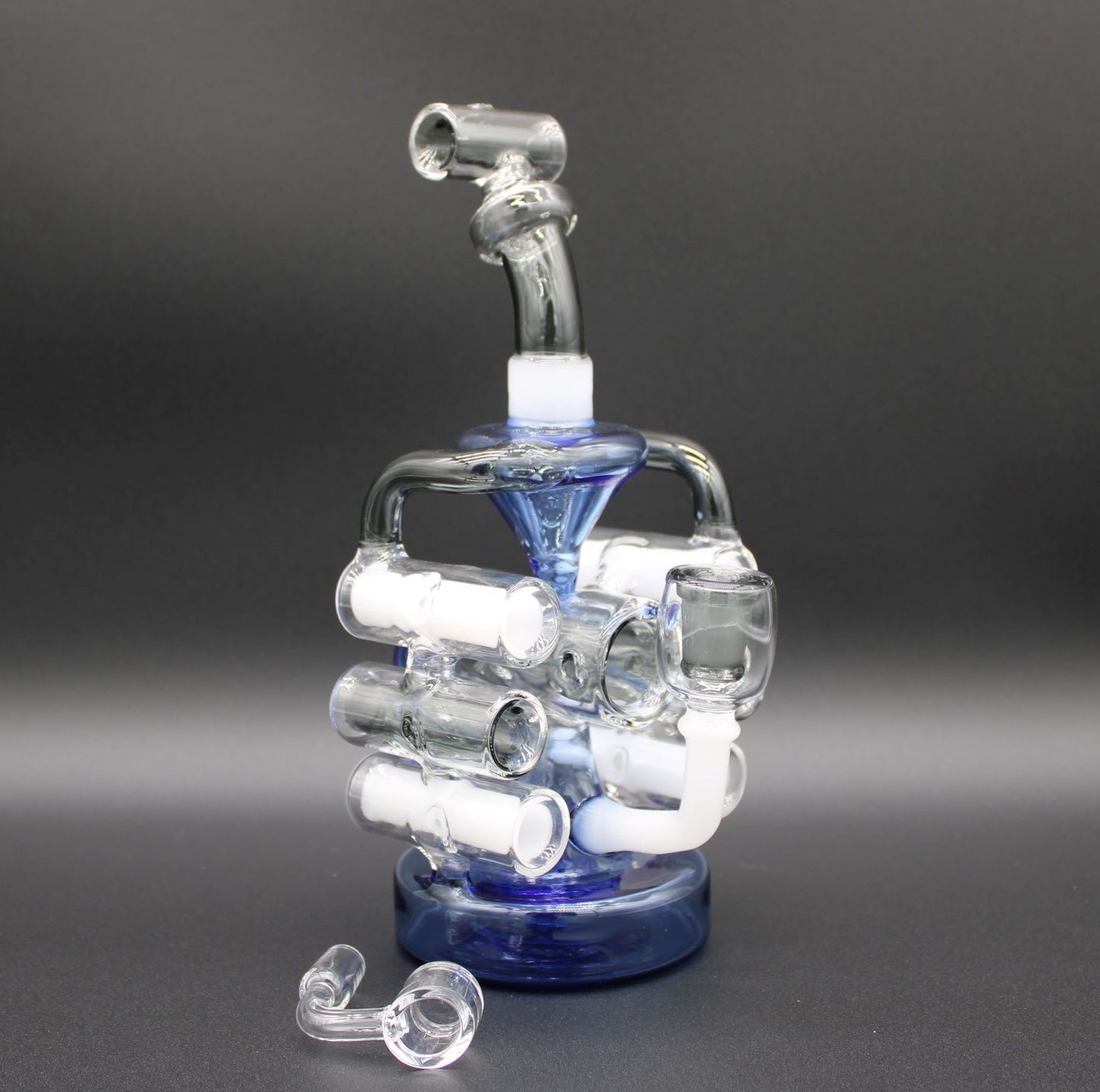 CLEAR, WHITE, COBALT, AND SMOKE-CYCLONE RECYCLER