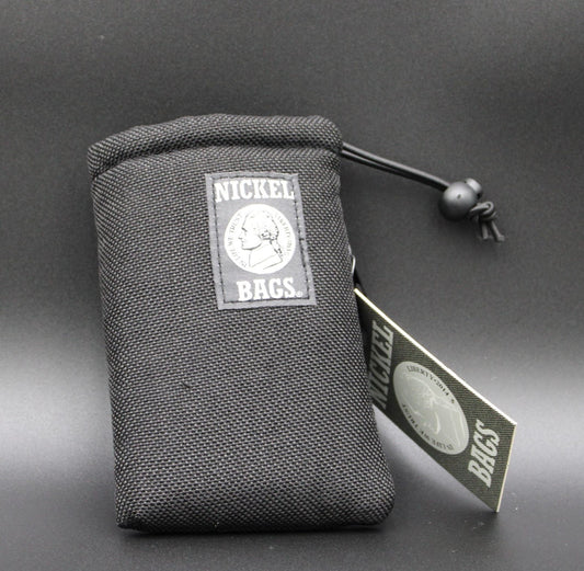 NICKLE BAGS-BLACK 6 INCH COMBO POUCH