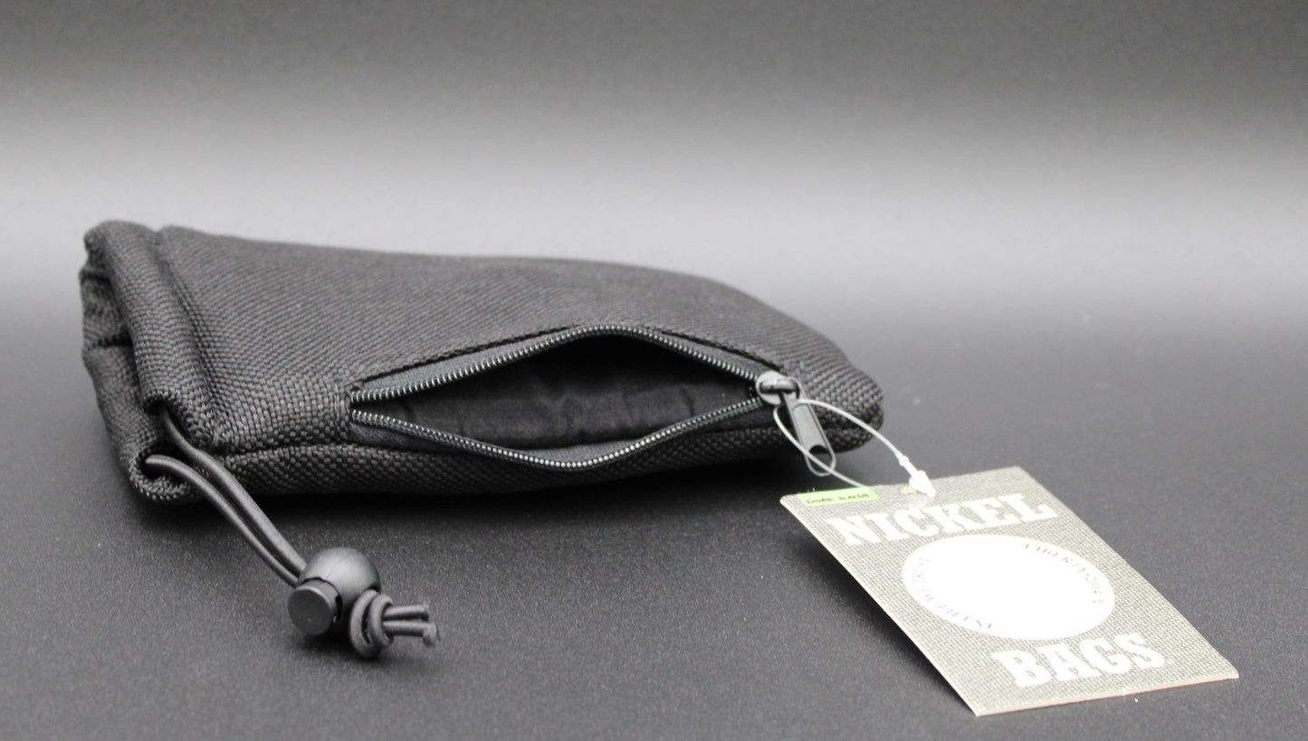 NICKLE BAGS-BLACK 6 INCH COMBO POUCH