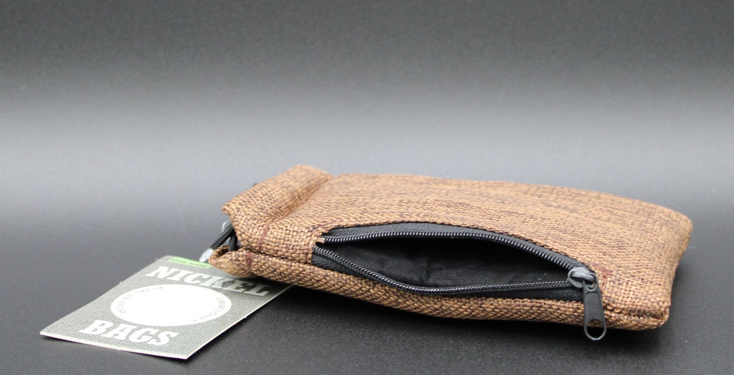 NICKLE BAGS-BROWN 6 INCH COMBO POUCH