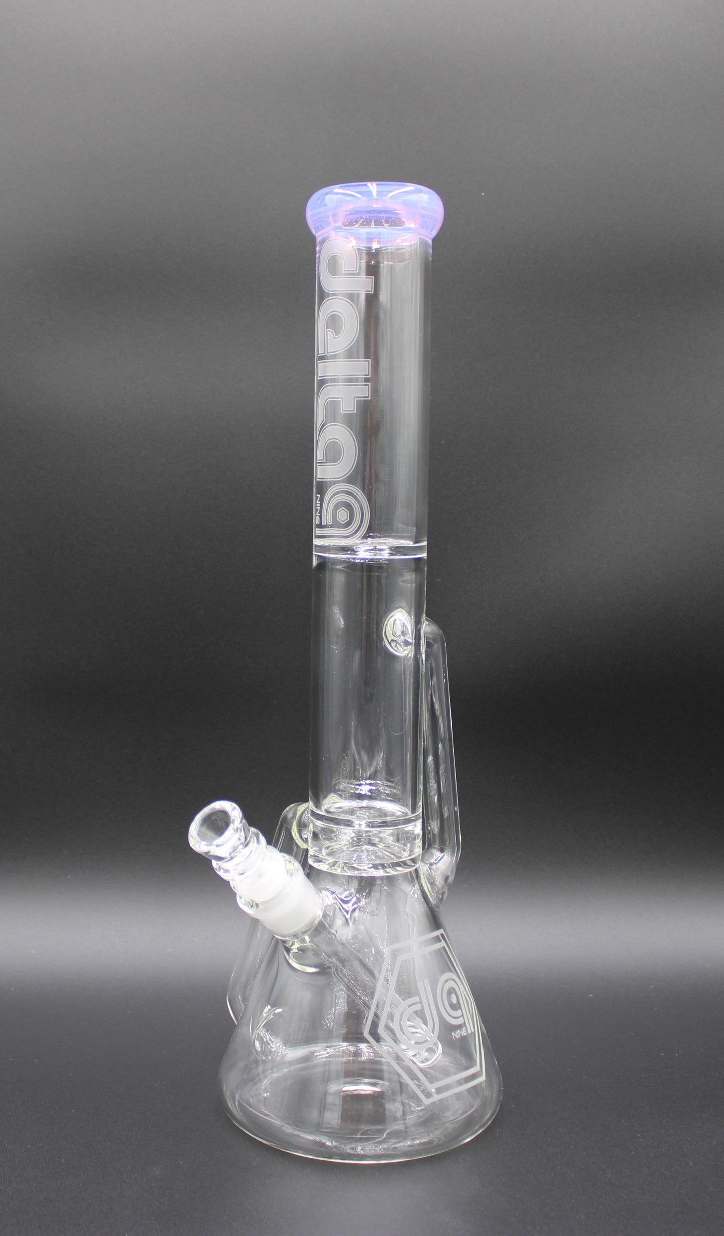 16 INCH PINK SLYME DELTA-9 RECYCLER BEAKER TUBE