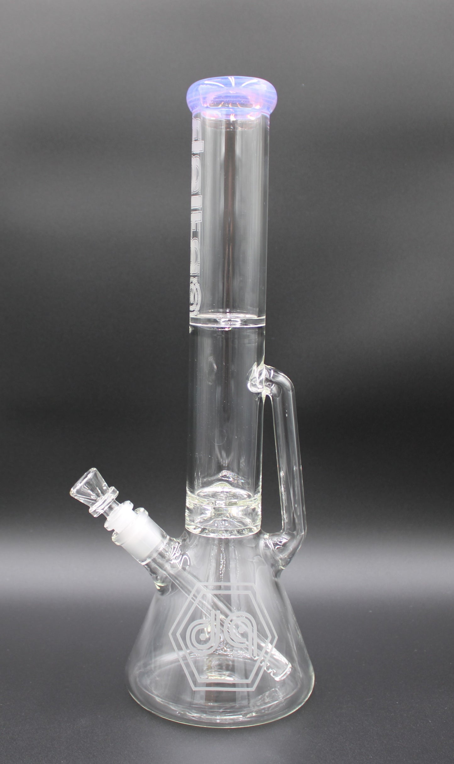 16 INCH PINK SLYME DELTA-9 RECYCLER BEAKER TUBE