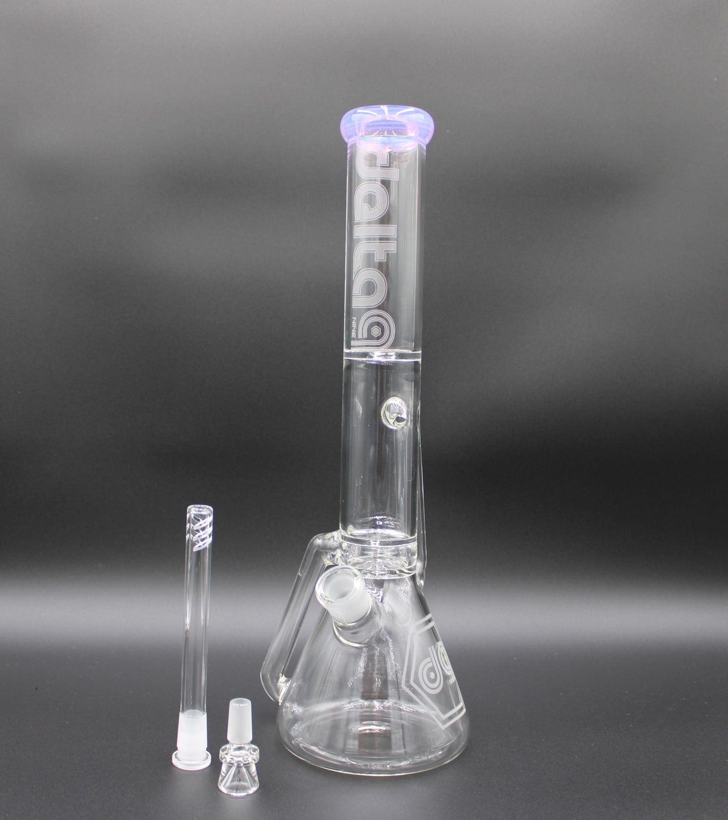 16 INCH PINK SLYME DELTA-9 RECYCLER BEAKER TUBE