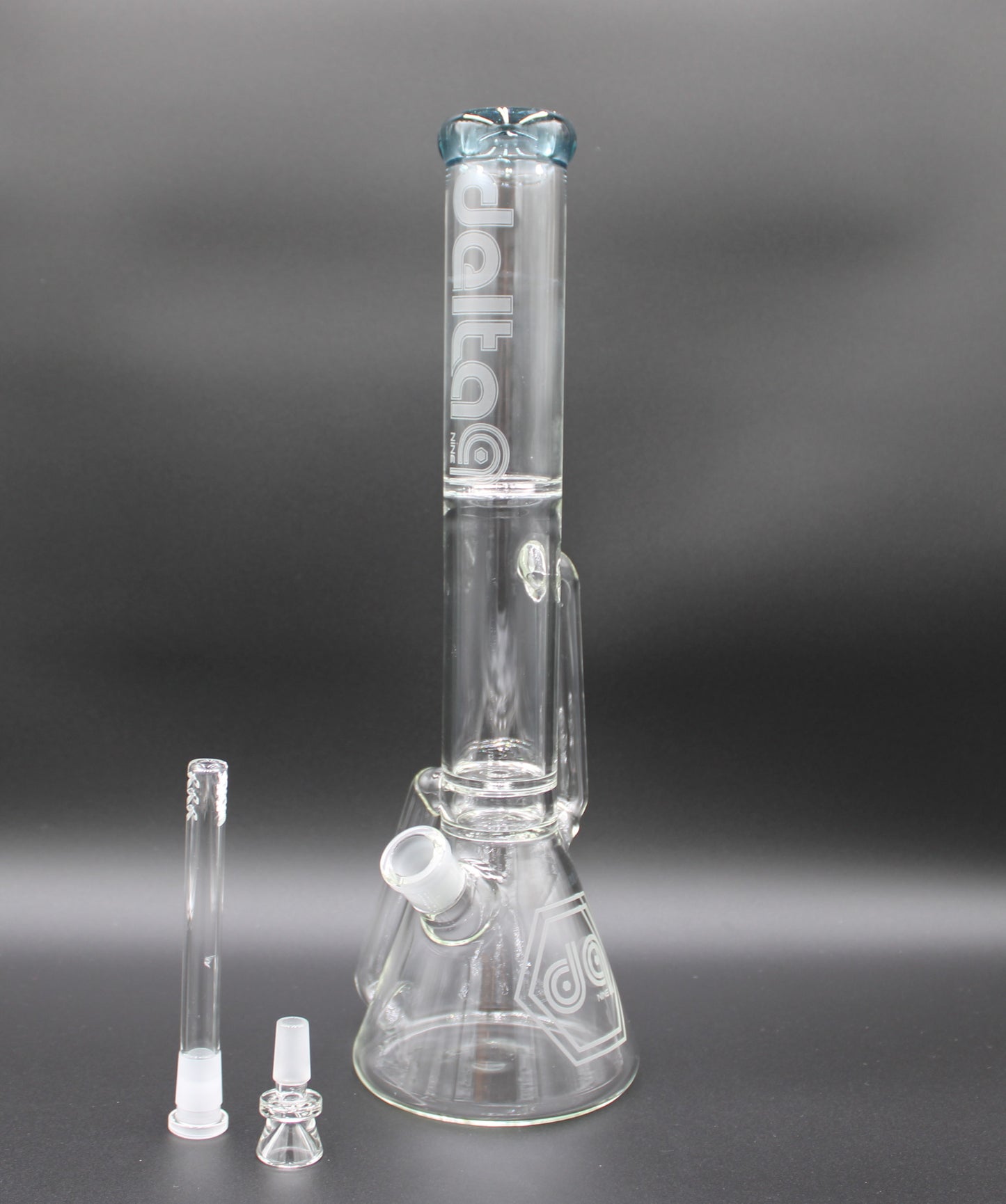 16 INCH BLUE STARDUST DELTA-9 RECYCLER BEAKER TUBE