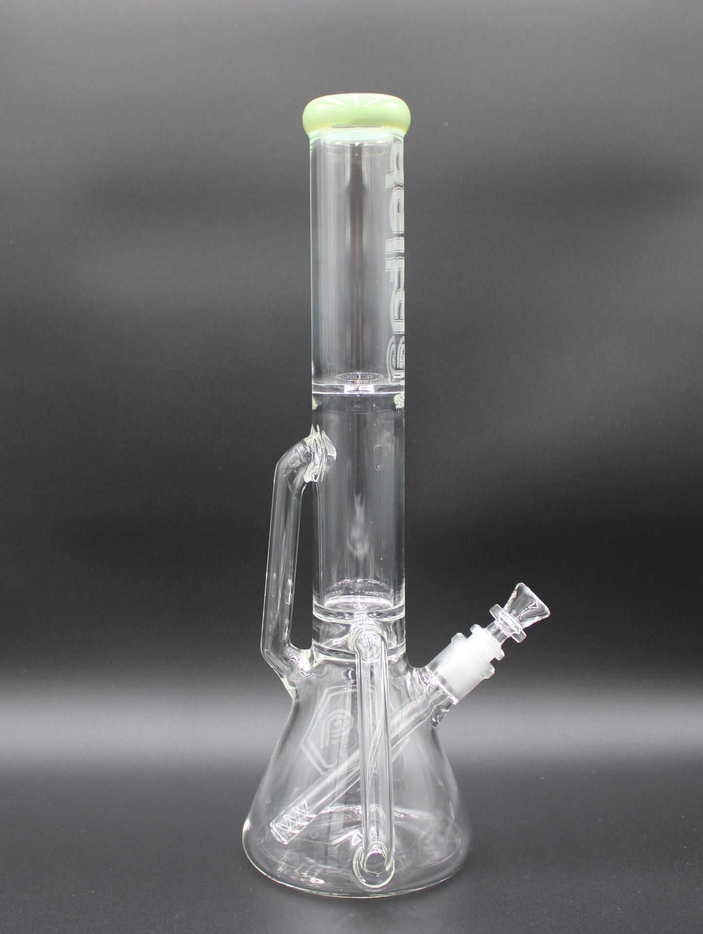 16 INCH MILKY GREEN DELTA-9 RECYCLER BEAKER TUBE