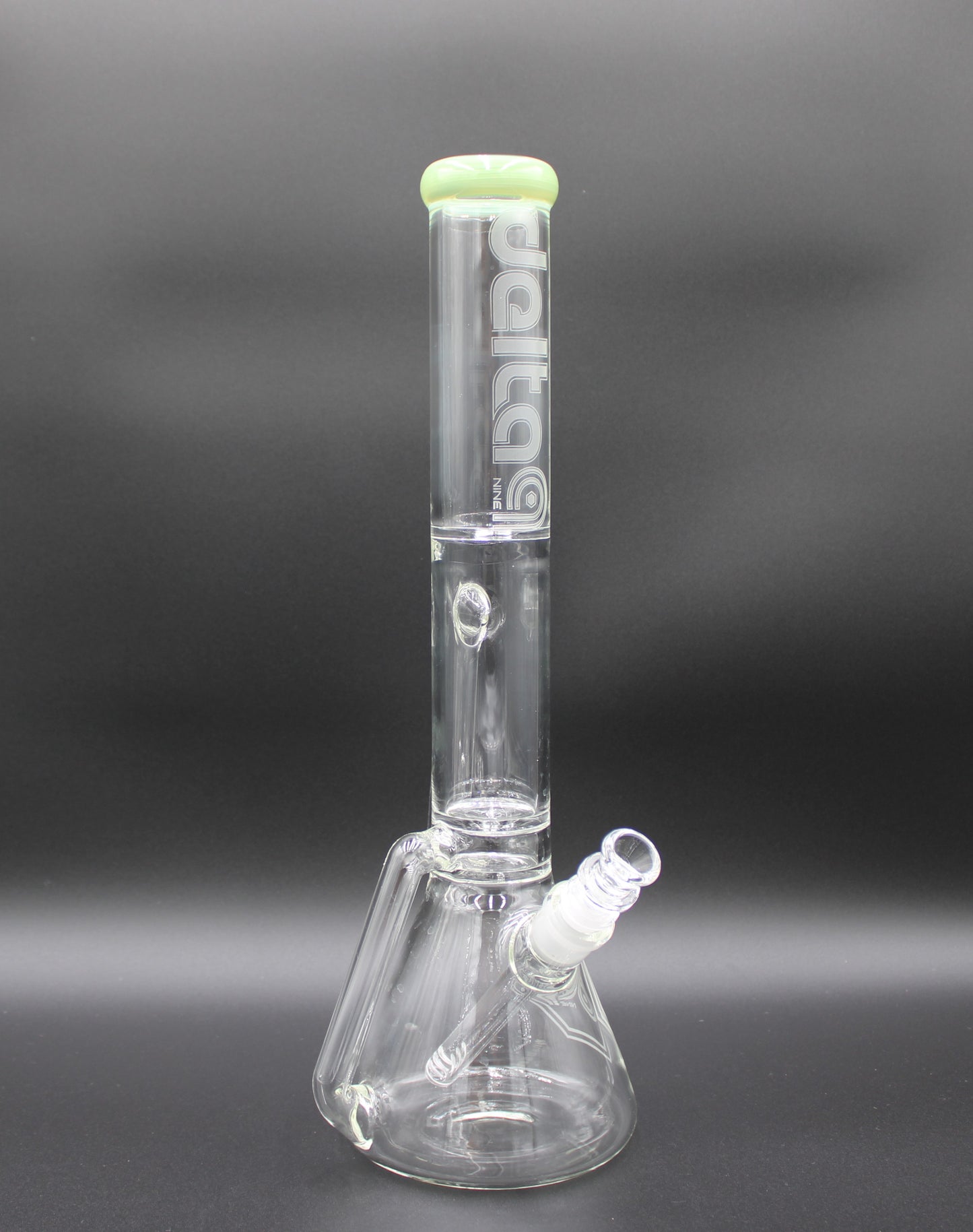 16 INCH MILKY GREEN DELTA-9 RECYCLER BEAKER TUBE