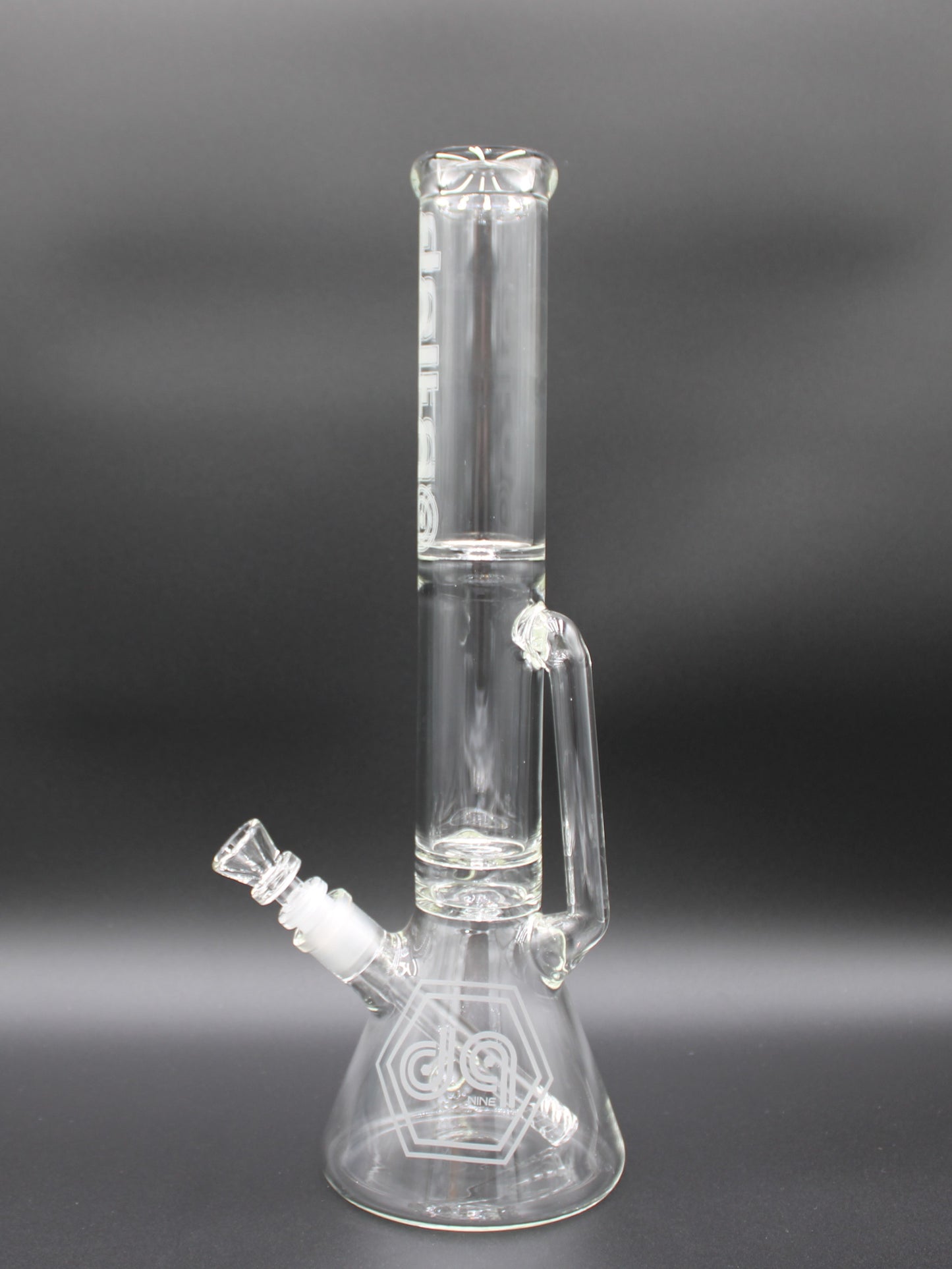 16 INCH CLEAR DELTA-9 RECYCLER BEAKER TUBE