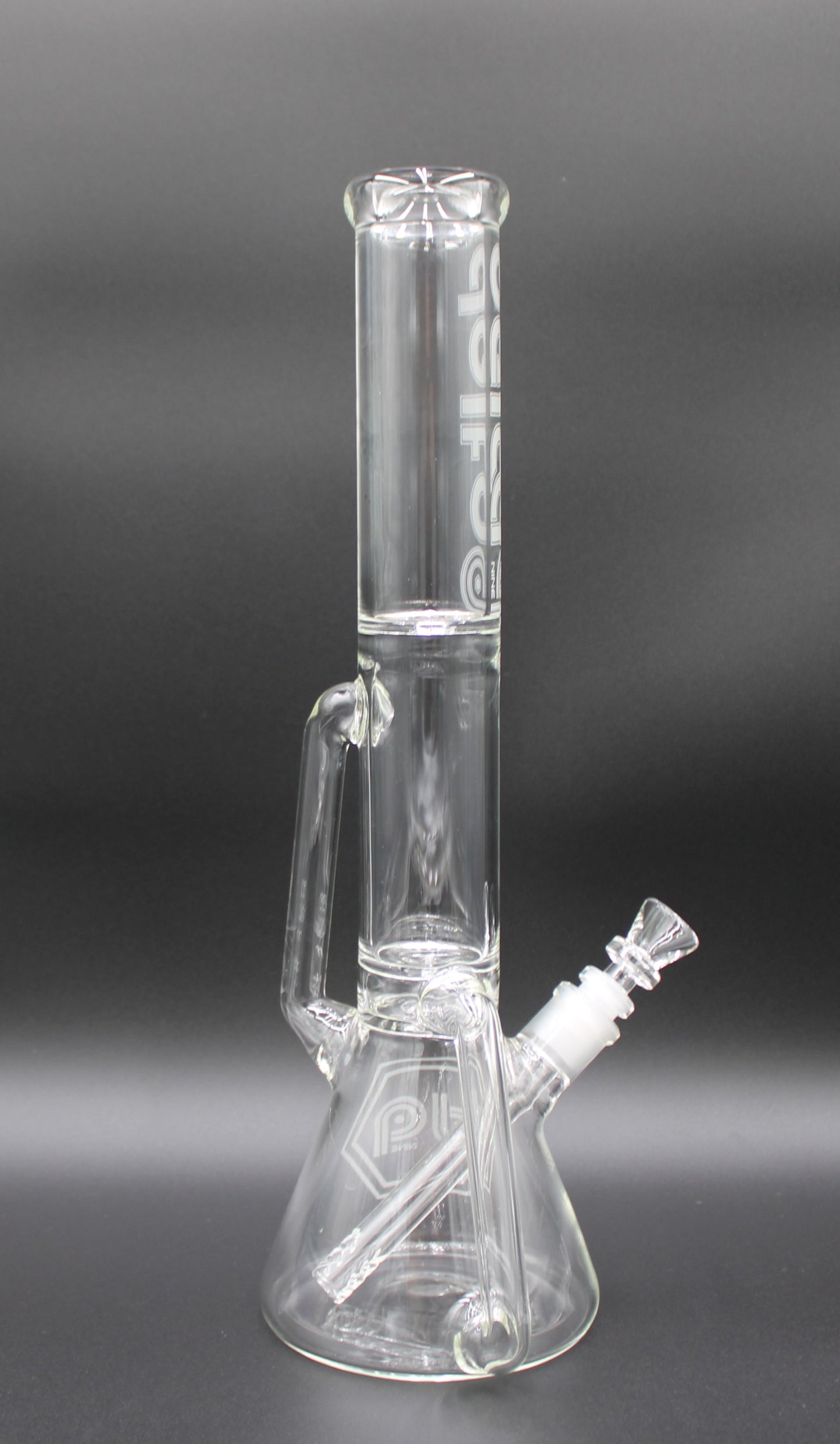 16 INCH CLEAR DELTA-9 RECYCLER BEAKER TUBE