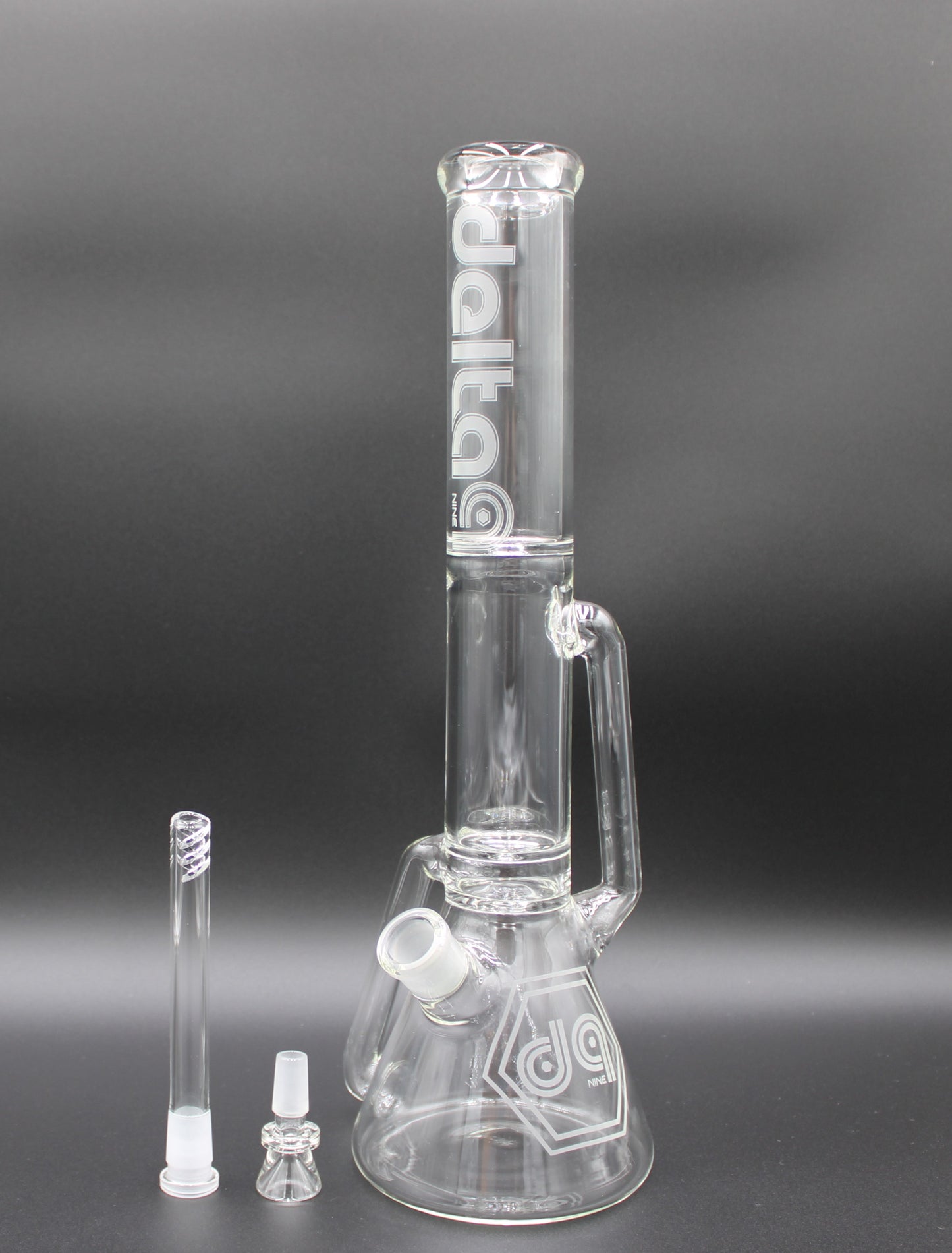 16 INCH CLEAR DELTA-9 RECYCLER BEAKER TUBE