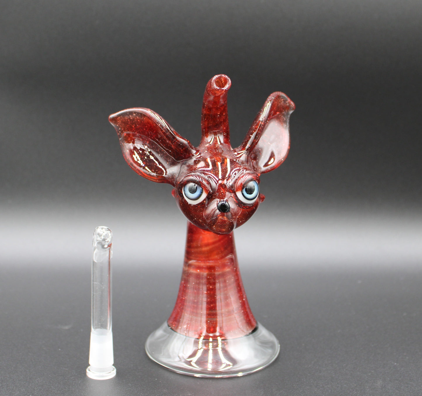 10mm RED BLIZZARD FOX HEAD MINITUBE BY TYME