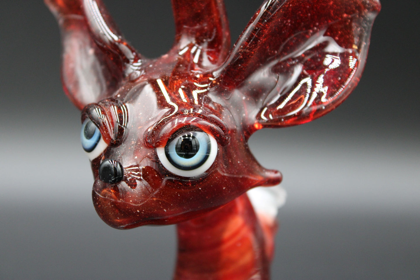 10mm RED BLIZZARD FOX HEAD MINITUBE BY TYME