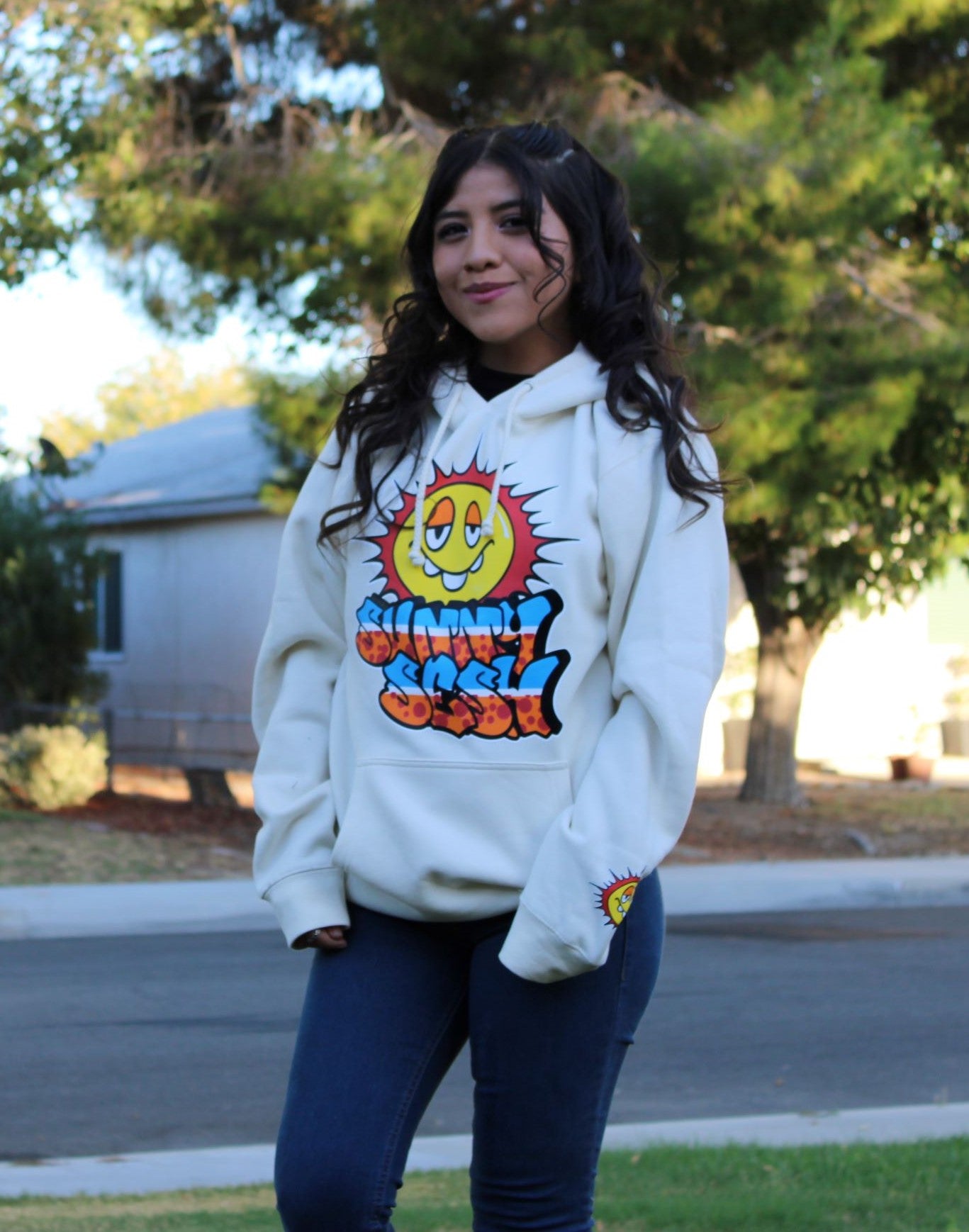 SUNNY SESH HOODIE / BONE