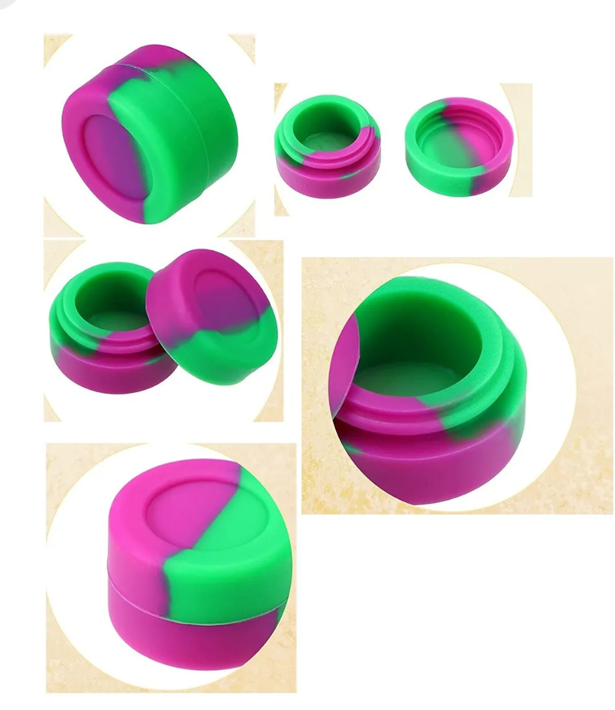 5 PACK 3ML SILICONE CONTAINERS